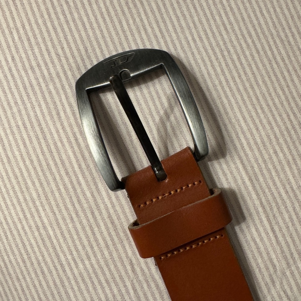 Diesel Dark Brown Leather Belt